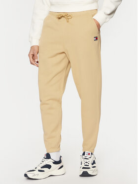 Tommy Jeans Tommy Jeans Pantaloni trening Badge DM0DM20276 Bej Regular Fit