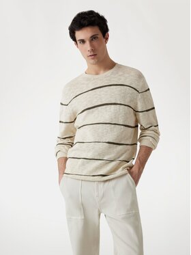 Guess Guess Sweter 174533 Beżowy Classic Fit