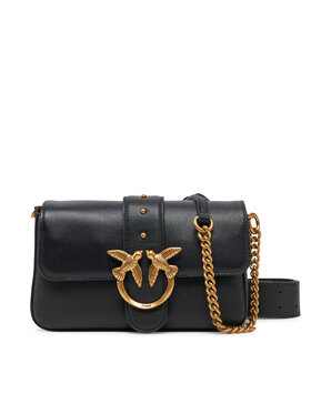 PINKO PINKO Kabelka Love One Mini Slouchy Fl PE 25 PLTT 104340 A0QO Černá