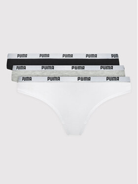 Puma Puma Set 3 perechi de chiloți tanga 907590 Colorat