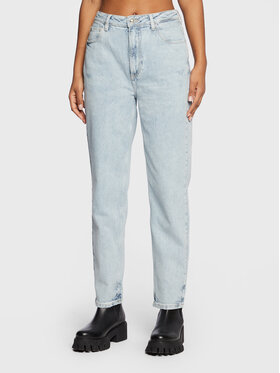Guess Guess Jeansy W3RA21 D4WB1 Niebieski Mom Fit