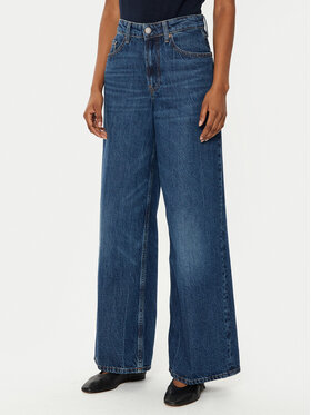 Tommy Hilfiger Tommy Hilfiger Jeansy WW0WW43712 Granatowy Wide Leg