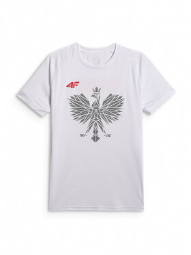 4F 4F T-Shirt TEAMWEAR Biały Regular Fit