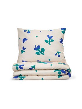 White pocket White pocket Komplet pościeli we wzory Beżowy