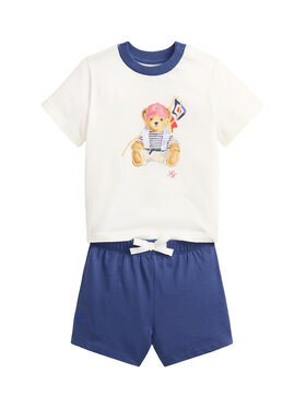 Polo Ralph Lauren Polo Ralph Lauren Set tricou și pantaloni scurți 320B14037001 Albastru Regular Fit