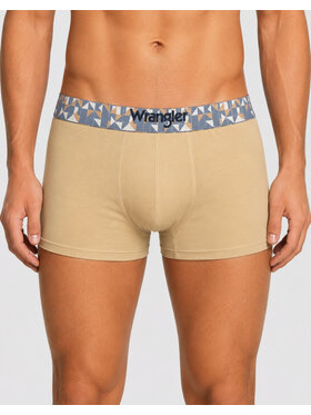 Wrangler Wrangler Bokserki Colins 3 Pack Cotton Elastane Trunks Niebieski