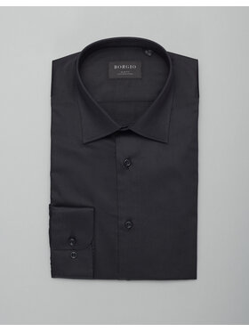 Borgio Borgio Koszula simeria Czarny Slim Fit