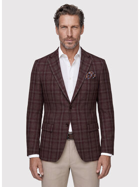 Pako Lorente Pako Lorente Marynarka P26WF-3X-017 Bordowy Straight Fit