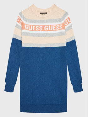 Guess Guess Džemper haljina K2BK03 Z2V80 Tamnoplava Regular Fit