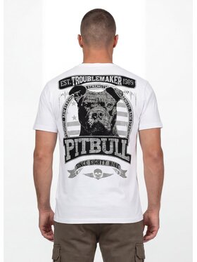 PITBULL PITBULL T-Shirt TROUBLEMAKER Biały Regular Fit