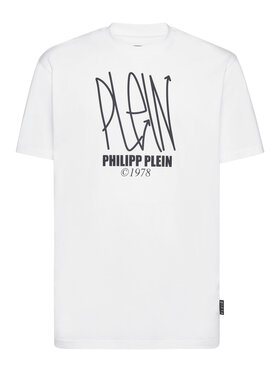 PHILIPP PLEIN PHILIPP PLEIN T-Shirt 1207 Biały Regular Fit