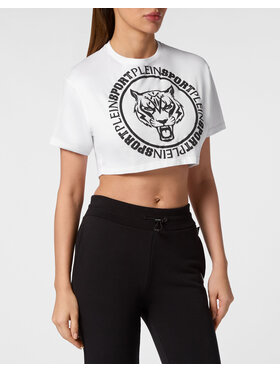 Plein Sport Plein Sport T-Shirt 14223 Biały Regular Fit