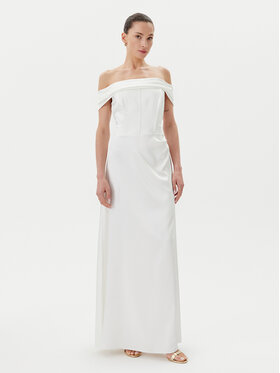 Rinascimento Rinascimento Rochie de seară CFC0123802003 Alb Regular Fit