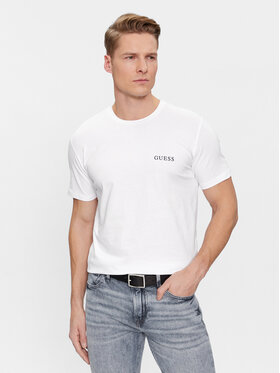 Guess Guess Tricou Joe U4RM01 K6YW0 Alb Regular Fit