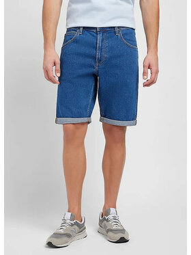 Lee Lee Szorty jeansowe 5 POCKET SHORT Niebieski Regular Fit