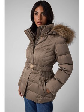 Guess Guess Преходно яке 184647 Кафяв Classic Fit