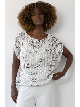 Fobya Fobya Bluzka F2029 Biały Basic Fit