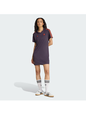 adidas adidas Sukienka codzienna FC Bayern Terrace Icons Fioletowy Regular Fit