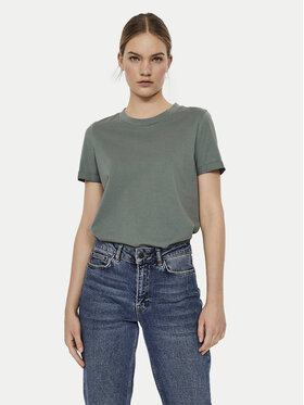 Vero Moda Vero Moda Тишърт Paula 10243889 Зелен Regular Fit