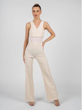 Patrizia Pepe Patrizia Pepe Kombinezon DP1318 AB73 Beżowy Slim Fit