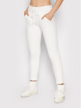 Deha Deha Spodnie dresowe D53316 Biały Regular Fit