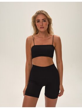 Esotiq Esotiq Szorty materiałowe 42039 Czarny Regular Fit