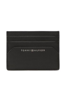 Tommy Hilfiger Tommy Hilfiger Puzdro na kreditné karty Th Business Leather cc Holder AM0AM10980 Čierna