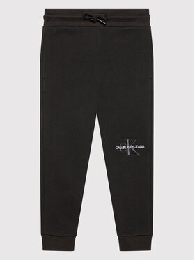 Calvin Klein Jeans Calvin Klein Jeans Долнище анцуг Monogram Embroidery IG0IG01076 Черен Regular Fit