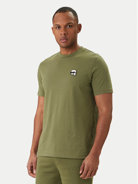 KARL LAGERFELD KARL LAGERFELD Tričko 755710 562224 Zelená Regular Fit