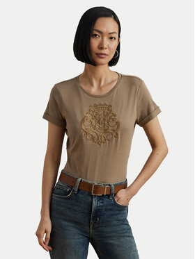 LAUREN RALPH LAUREN LAUREN RALPH LAUREN T-Shirt 200963905002 Beżowy Relaxed Fit