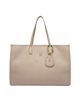 Tommy Hilfiger Tommy Hilfiger Сумка Th City Large Tote Melton AW0AW18215 Бежевий