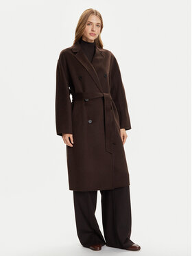 Marc O'Polo Marc O'Polo Volneni plašč 508 0051 71127 Rjava Relaxed Fit