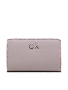 Calvin Klein Calvin Klein Duży Portfel Damski Re-Lock Bifold French Wallet Pbl K60K610962 Fioletowy