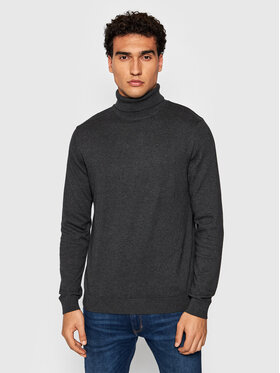Selected Homme Selected Homme Rollkragenpullover Berg 16074684 Grau Regular Fit