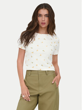 ONLY ONLY Tričko Fenja 15347986 Biela Slim Fit