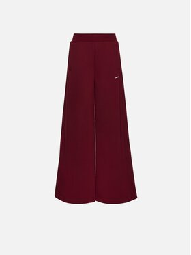 La Mania La Mania Spodnie dresowe TUCK Bordowy Basic Fit
