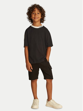 Calvin Klein Jeans Calvin Klein Jeans Marškinėliai Embro Tape IB0IB02457 Juoda Regular Fit
