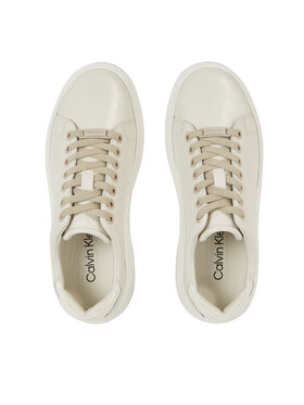 Calvin Klein Superge Raised Cupsole Lace Up HW0HW01668 Bež