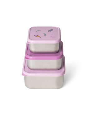 Citron Citron Zestaw lunchboxów pojemniczki Różowy