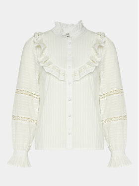 NAF NAF NAF NAF Bluse Holaia C1 YHNC59 Écru Regular Fit