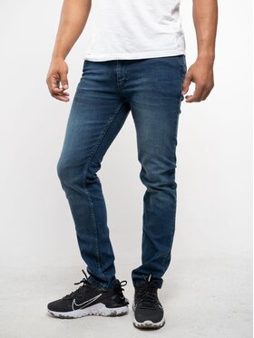 Croll Croll Jeansy Spodnie Jeansowe Croll Basic Mustache Slim 5066 Niebieskie 38 Niebieski Slim Fit