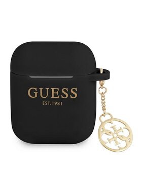 Guess Guess Etui na słuchawki AirPods Czarny