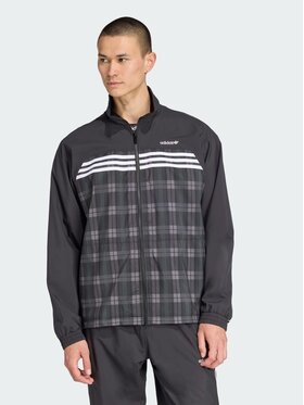 adidas adidas Bluza Tartan Loose Czarny Loose Fit