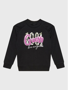Guess Guess Μπλούζα K3RQ04 KA6V0 Μαύρο Regular Fit