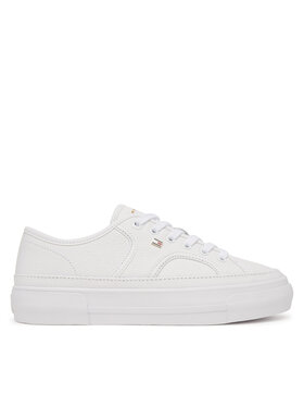 Tommy Hilfiger Tommy Hilfiger Sneakersy Platform Vulc Piping Ltr FW0FW09393 Biela