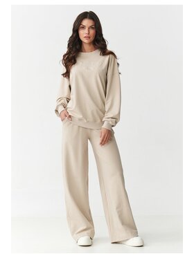 Makadamia Makadamia Dres M890 Beżowy Oversize