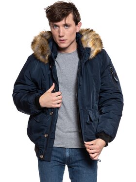 Mustang Mustang Kurtka zimowa DANIEL H PUFFER Niebieski Regular Fit
