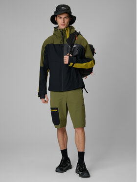 4F 4F Szorty sportowe TREKKING Khaki Regular Fit