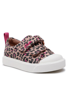 Clarks Clarks Trampki City Bright T 261652196 Różowy