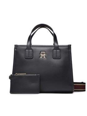 Tommy Hilfiger Tommy Hilfiger Дамска чанта Th City Summer Mini Tote AW0AW14875 Тъмносин